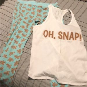 “Oh snap” leggings and matching tank top